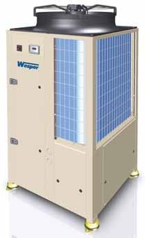 Air Cooled Chiller AQAH 25/40 Heat pump Scroll NEWS R410A Cooling Capacity from 25 to 37 KW Heating Capacity from 27 to 40 KW Size = 4 Refrigerant : R410A EER up to 2.