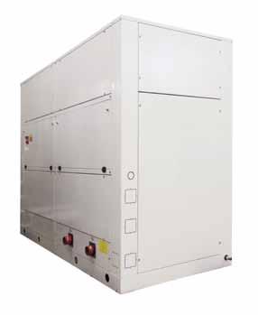 Air Cooled Chiller EQUH 21 / 260 Heat pump Scroll R410A Cooling Capacity from 20 to 260 KW Heating capacity from 23 to 333 KW Size = 29 Refrigerant : R410A EER up to 3,08 ESSEER up to 4,67 COP up to