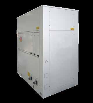 Aircooled Chiller EQUH PF 22 / 290 Heat pump Scroll Ductable R410A Cooling Capacity from 20 to 260 KW Heating capacity from 23 to 333 KW Size = 29 Refrigerant : R410A EER up to 3,08 ESSEER up to 4,67