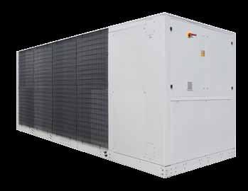 Air Cooled Chiller EQSH 200 / 1090 Heat pump Screw Cooling Capacity from 201 to 1098 KW Heating capacity de 233 à 1307 KW Size = 15 Refrigerant : R410A EER up to 3,02 ESSEER up to 3,46 COP up to 3,75