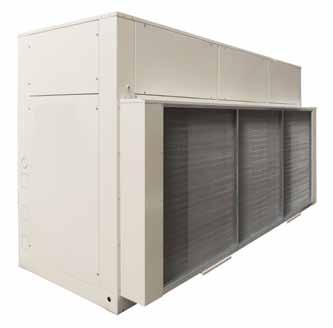 Air Cooled Chiller EQMF 21 / 260 cooling only free cooling Scroll R410A Cooling Capacity from 20 to 260 KW Size = 29 Refrigerant : R410A EER up to 3,02 ESSEER up to 4,67 Main Functions: FREE COOLING