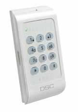 Large, backlit buttons on keypad for trouble-free viewing and activation 4 programmable function keys Dual FAP keys Wall tamper support Zone input Surface or single-gang box mount Wire channel