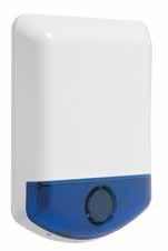 WT4901 WT8901 2-Way Wireless Indoor Siren Siren Output 85dB Siren sounds for alarms, door chimes, entry/exit delay and troubles Onboard test button Transmits RF status, low battery and tamper