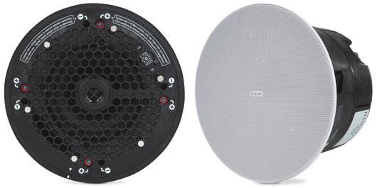 SPEAKERS SF 26CT 6.5" TWO-WAY CEILING SPEAKERS WITH 8" COMPOSITE BACK CAN AND 7/1 V TRANSFORMER 6.5" (16.5 cm) long throw woofer with a tuned bass reflex enclosure 3/4" (1.