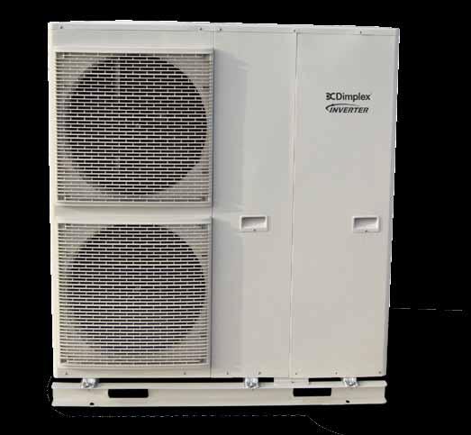 source heat pumps designed to match output to varying heating demand. The new Dimplex LA MI air source heat pumps employ an inverter driven compressor to maximise heat pump efficiency.