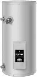 ommercial lectric nergy Saver 140/141 Light uty Utility Water Heaters Side connections for cold water inlet and hot water outlet allowing insulation in tight places 6 and 12 gallon models come