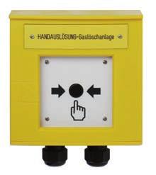 Manual call points DMX outdoor application, conventional DMX3100 manual release, yellow Part no.