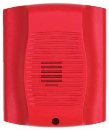 Notification devices Audible Sounder HR NEW Part no.: 918424 Audible notification device for signalling fire hazards. This sounder is listed for ceiling or wall mounting.