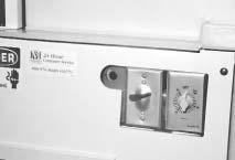 4. Adjust Thermostat to desired temperature (60-70 F). Check temperature after approximately 8 hours and make any necessary adjustments.