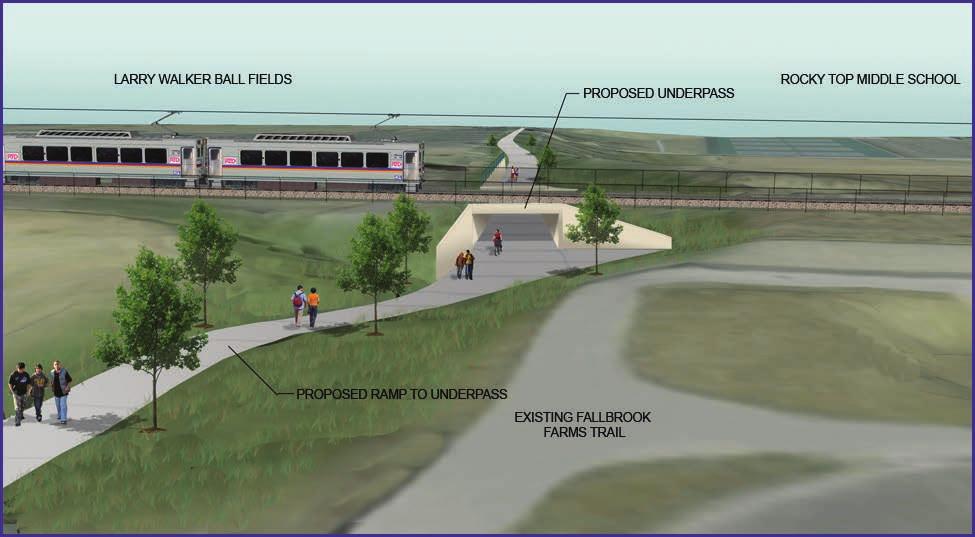 FIGURE 3.5-23. RENDERING OF THE ROCKY TOP TRAIL CROSSING Source: Project Team, 2010.
