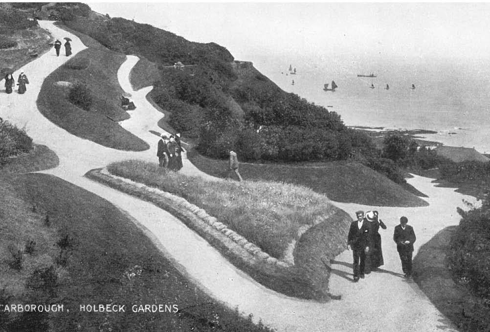 postcard of Holbeck garden Old postcard of Holbeck garden