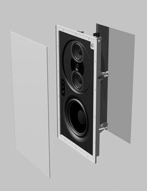 6 Installation IW-30 LCR In-Wall Theater System Speaker Installing the Speaker The clamping mechanism allows the wall material to range from ½ to 1½ inches (13 to 38 mm) in thickness.