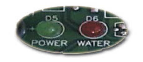 After all connections are completed, make sure power and water are on by verifying the following indicator lights viewable through front panel cutout hole
