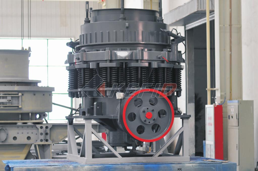 Brief Introduction: CS cone crusher is a kind of high efficiency spring cone crusher, which integrate optimization of cavity-type and reasonable stoke and advanced technology, and follows the