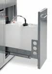 L 80 Freestanding Glassware Washer 5X L 80 Two washing pumps feeding washing circuits to ensure high flow rate combined with effective spray pressure Washing and forced hot air drying system on five