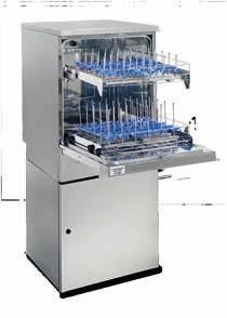 8 wide side cabinets allow to locate: - Tank for preheated DI water - Purification system for DI water - Up to four 5 lt./.