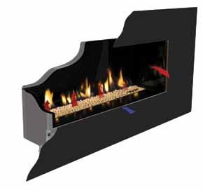 Depending on the model, there is a wealth of options for both conventional flue Open Fronted fires and balanced flue Glass Fronted fires installations.