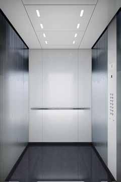 Choose from stainless steel ceiling options with a matt or gold finish and matching floors. Navona Select your operating panels.
