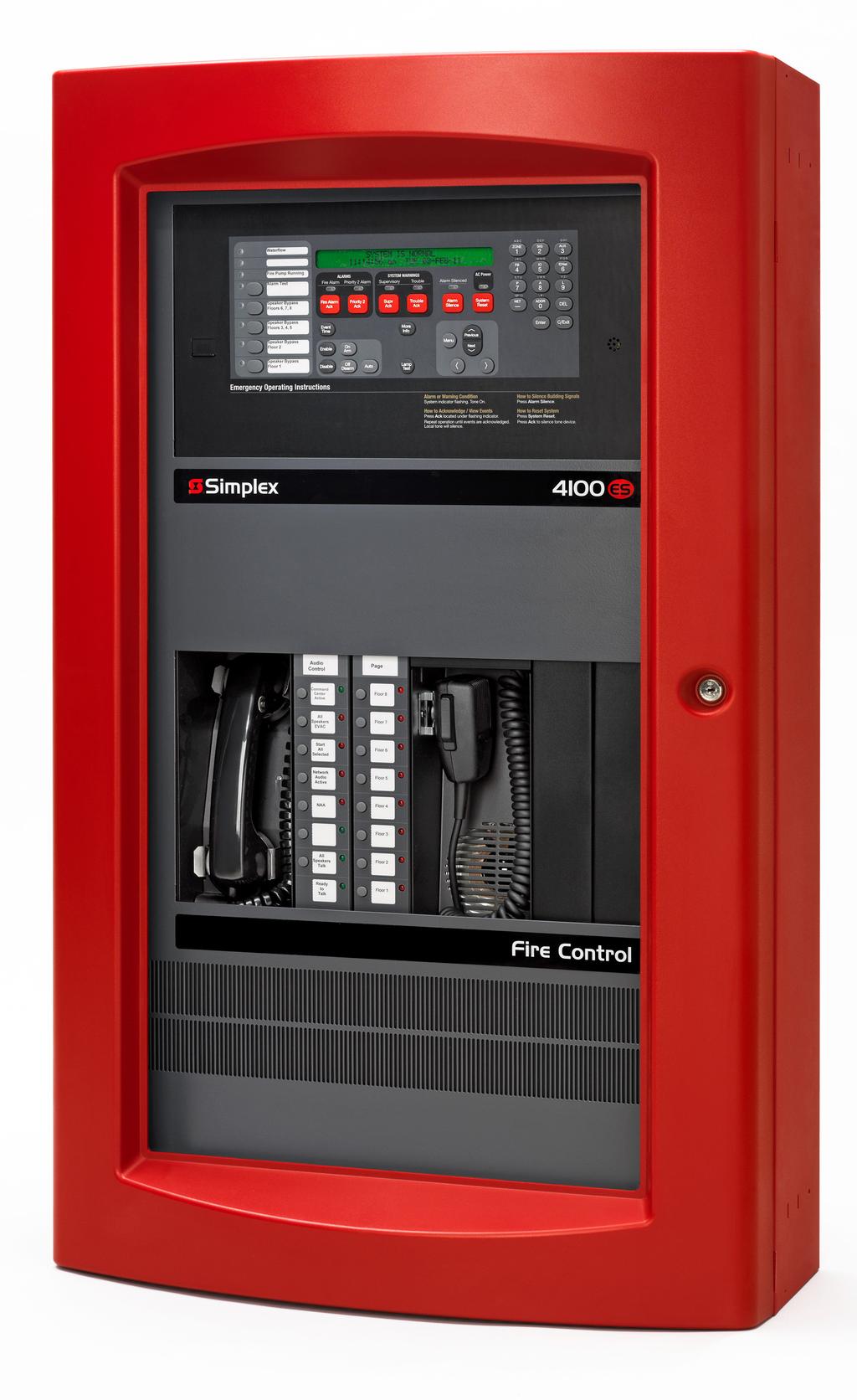 4100ES Fire Control Panels, C, CSFM Listed; FM Approved, MEA (NYC) Acceptance* Features Standard addressable interfaces include: IDNet addressable device interface with 250 points that support True