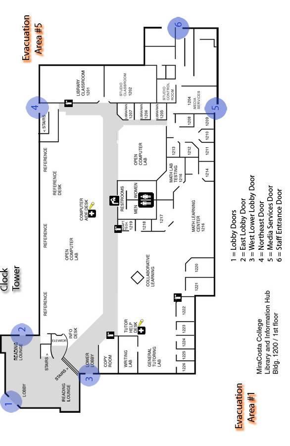 Building 1200 First Floor Map and