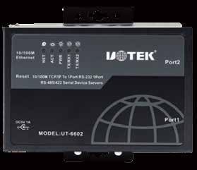 PRODUCT SHOWCASE UT-662C ASA2212A Support dynamic IP (DHCP) and static IP Support gateway and proxy server, transfer data through internet English menu of configuration interface, Rich operating