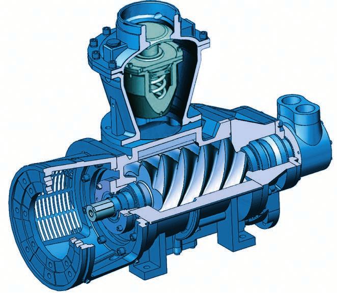 ROGERS K Series Air End The Heart of the Compressor s Reliability and Performance Heavy Duty Inlet Valve Provides reliable capacity control in all operating modes.