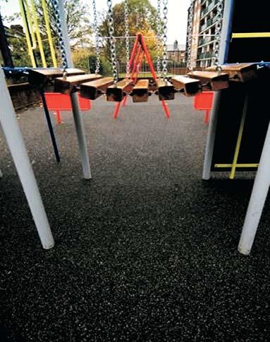 Sustainable surfacing Playtop impact-absorbing surfacing is unique.