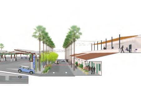 CHAPTER 10: CITY CENTER AREA PLAN Lane - with Commercial Ground Floor I B C A H B Table 10.11 - San Pablo Avenue North Improvements Future Development A Curb-to-Curb 20 Notes B Public Frontage 5 min.