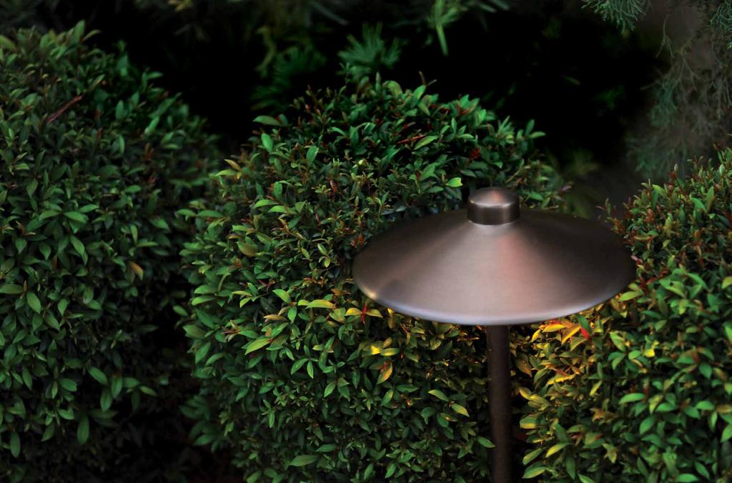 PATH LIGHTS Path lights provide a welcoming atmosphere for walkways, and elegant accents for floral and fern beds.