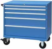 STORAGE SOLUTIONS Mobile Cabinets XSHS0750-0505M- 40 1 W x 22 1 D x 41 1 H 5 drawers 63