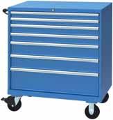 40 1 W x 22 1 D x 47 3 8" H 8 drawers All drawers include mesh liners Full extension drawers
