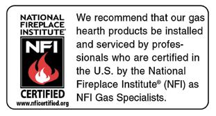 IMPORTANT SAFETY INFORMATION VFC Vent Free Fireplace System The initial break-in operation should last six hours with the burner at the highest setting.
