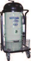 Single-Phase Vacuums Nilfisk CFM 118 The smallest in the CFM line, the 118 is compact and easy to use.