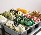 ICE CREAM CONSISTENCY FOR AN IMPECCABLE DISPLAY MULTIFUNCTIONAL STRUCTURE With the new internal multifunctional structure it is possible to insert both ice cream tubs and grates for patisserie or