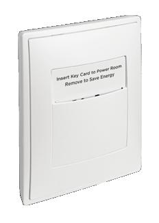 Occupancy SED-KC Key card switch The key card switch saves energy through occupancy based control of lighting, HVAC, and miscellaneous electric loads.