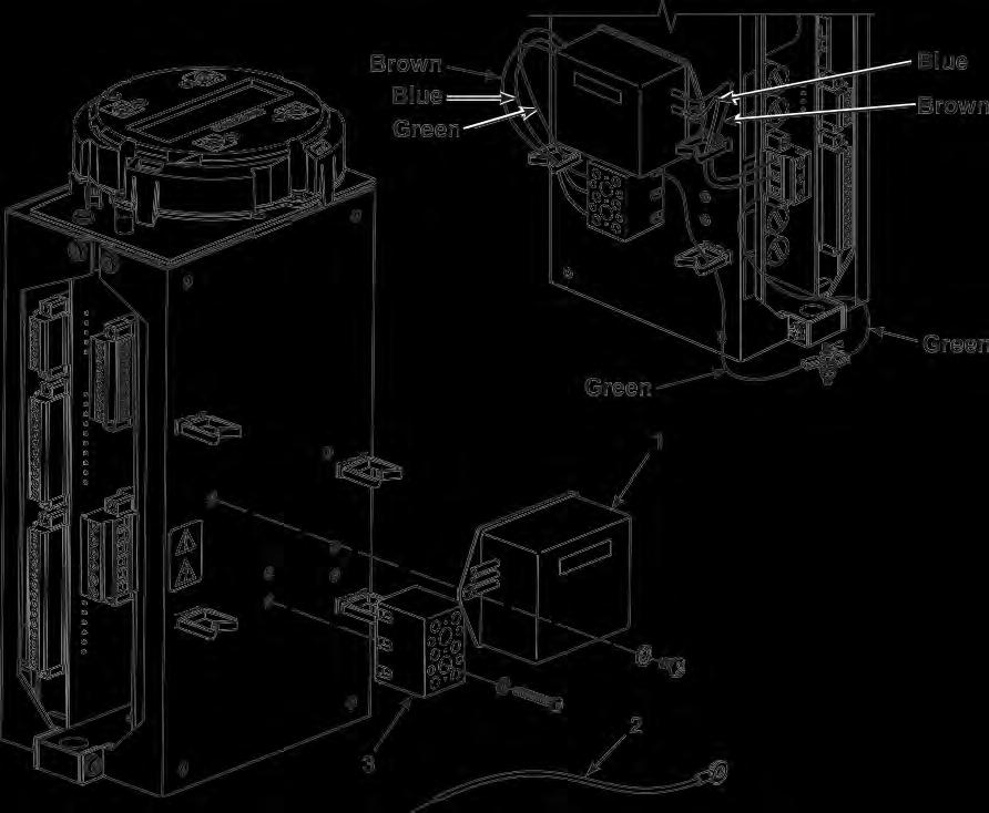 Instruction Manual April 2017 OCX 8800 Remove Solenoid Valves 1. Disconnect solenoid leads from mating terminal connector. 2. Remove top nut of solenoid valve (15 or 16, Figure 9-24). 3.