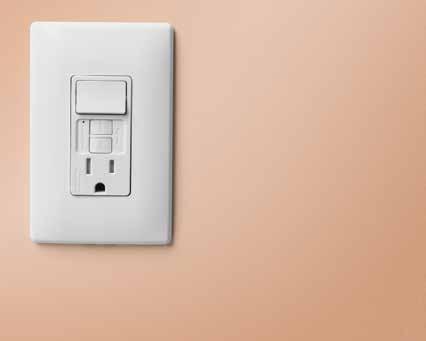 protection as our traditional GFCI 1597TRRW DECORATOR SWITCH/GFCI COMBINATION DEVICES Ideal for remodeling n User-preferred up-and-down switching combined with standard GFCI safety features n