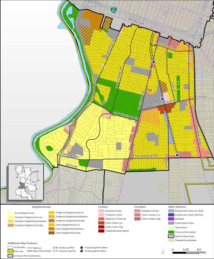 LAND PARK COMMUNITY PLAN Figure LP 2 2030 General Plan Land Use &