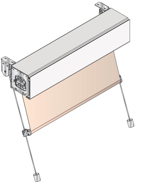 Cable Guided Shades The Crestron CS-SHADE-ROLLER-CABLEGUIDED uses Crestron QMT5 Series Architectural and Décor shade hardware (CSS-ARCH5 and CSS-DECOR5) mounting hardware and a set of cables to guide