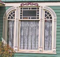 More Window Treatments Tripartite window with