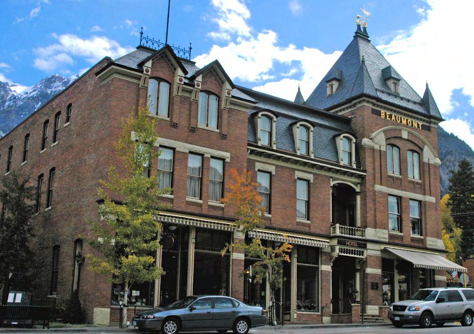 One of the most impressive buildings in Ouray is the 1887 Beaumont Hotel.