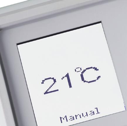 Advanced touch control system offering temperature selection and preset programmes for maximum control with