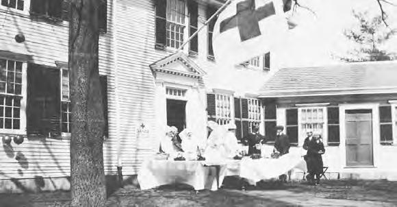 of the traditional historic house museum: Long before we entered the war, the Special Aid Society, later merging with the Red Cross, had, through the courtesy of the Historical Society, the Tavern