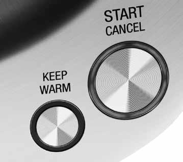 FEATURES of your new appliance To activate the KEEP WARM function, first press the desired water temperature button from the five options on the control panel.