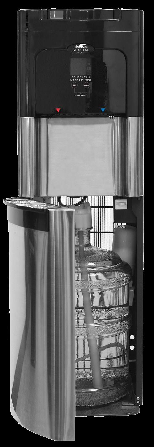 Self cleaning Hot & Cold Hidden Bottle Water Cooler with Display Model # 8LDIECH-SC-WFC-SSF USER MANUAL TO REDUCE THE RISK OF INJURY AND PROPERTY DAMAGE, USER MUST READ THIS MANUAL BEFORE ASSEMBLING,