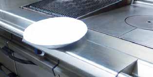 Grease tray for potential overflowings.