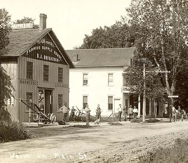 Main Street (NYS Rt. 90) in the Hamlet of Genoa (date unknown). (Source: http://freepages.genealogy.rootsweb.ancestry.com).