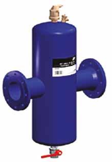 Automatic Airvent c/w Stop Valve N01010 Sizes 3/8 x 3/8 ISO 228 with stop valve N01011 Sizes 3/8 x 1/2 ISO 228 with stop valve Type Flow Rate (l/s) JAD2 Air & Dirt Separator Description The JAD2 is a