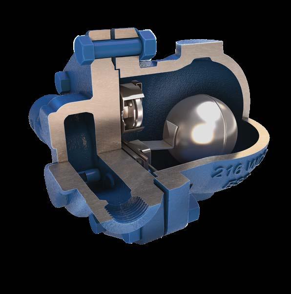 s t e a m t r a p p i n g Mechanical steam traps Ball float mechanical steam traps Ball float (FT) mechanical steam traps have an integral air vent as standard and the options of a manually