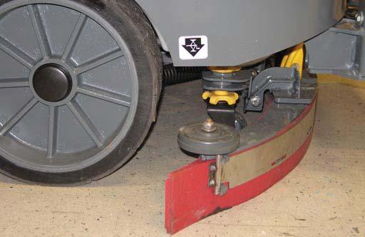 FOR SAFETY: When servicing machine, block machine tires before